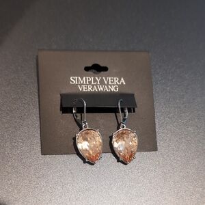 Simply By Vera Wang - Teardrop Earrings In Orange/Brown NWT